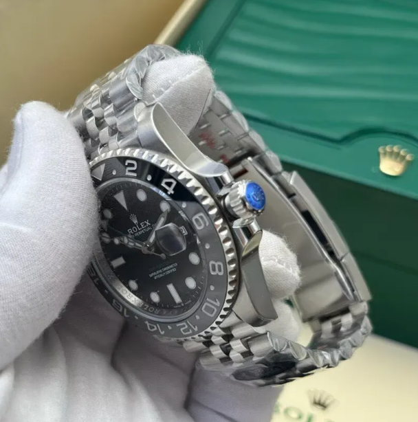 Mens Watches 40mm Automatic Mechanical Watch Full 904L Stainless Steel  Silver