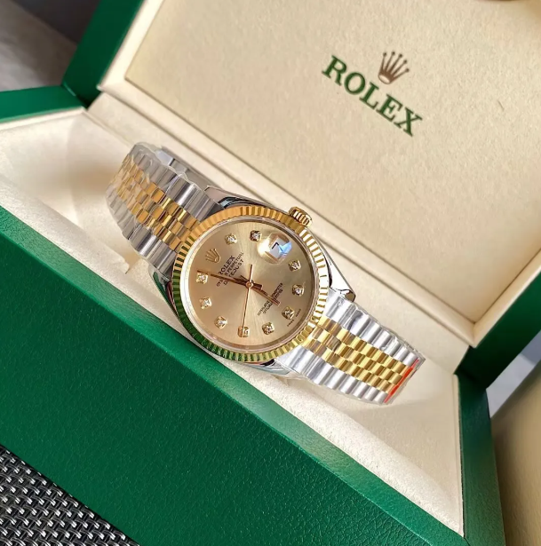 Mechanical Hand-winding  Silver Gold 2813 Movement Wristwatches