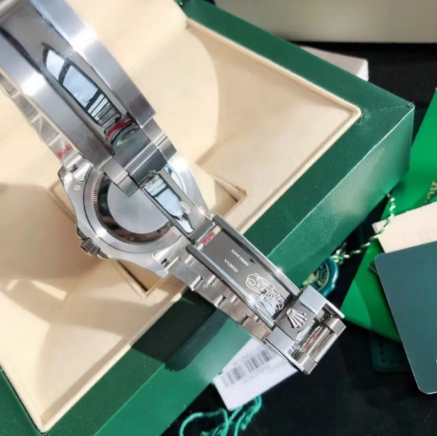 TOP 40mm Sapphire Folding Buckle Wristwatches 904L Stainless Steel Strap watch