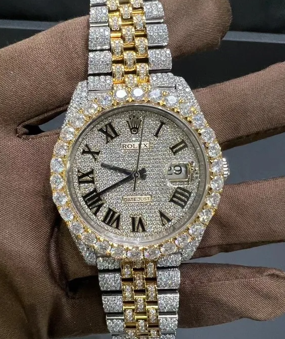 Top Quality Automatic Mechanical Iced Out Designer Moissanite Pass test Dia Watches
