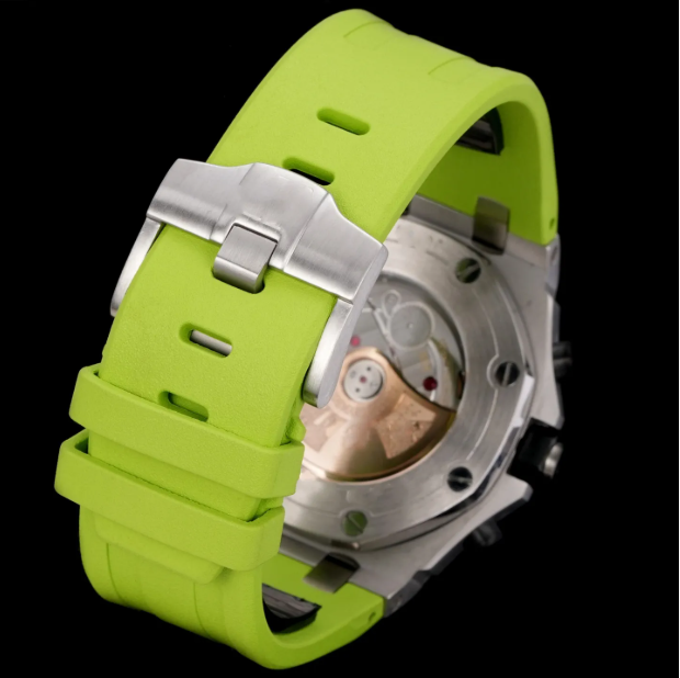 top Watch Audermarlies Offshore 26703 Green Rubber Automatic Watch 42MM Sport Luxury Watch.