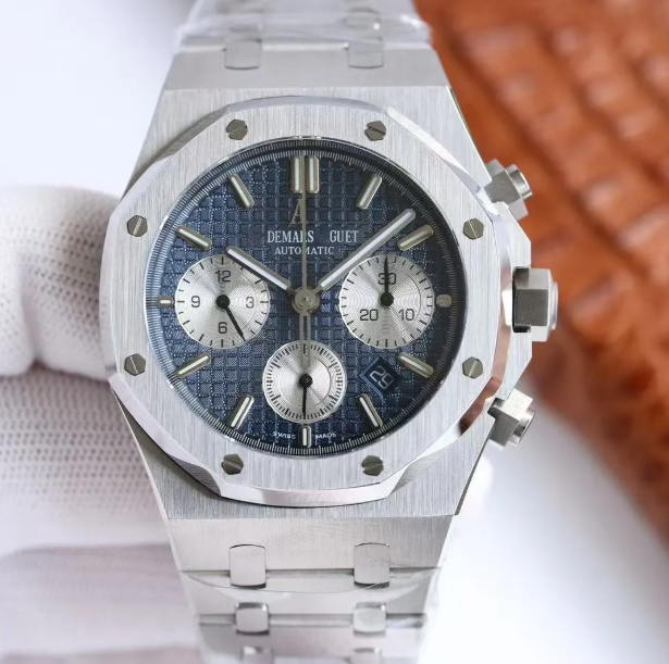 Vintage  Silver Luxury Men Watch Chronograph Panda Dial Automatic Mechanical Sapphire Waterproof Luminous Stainless Steel Business Sport Classic Mens Wristwatch